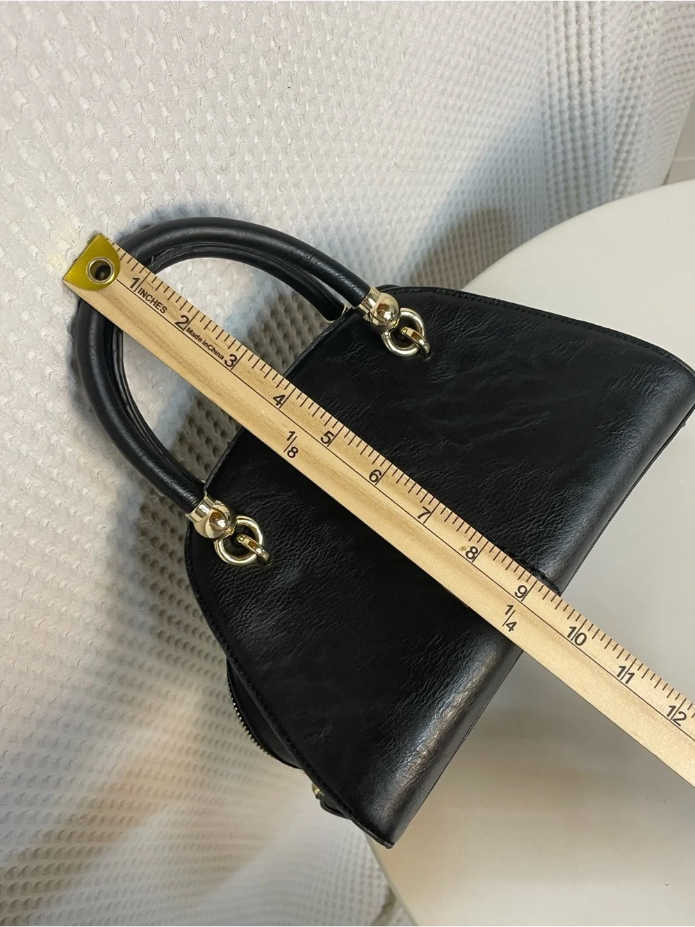 Simply Noelle Top-Handle Satchel Handbag Purse with Gold Hardware